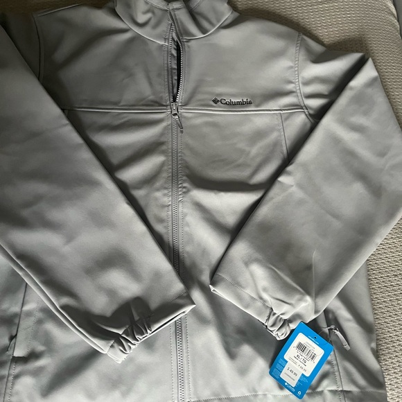 COLUMBIA Men's XL Gray Full-Zip Soft
Shell Jacket - Picture 2 of 8